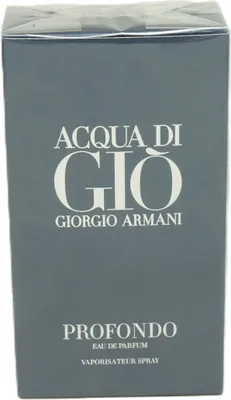 Produktbild von Giorgio Armani Acqua Di Giò Profondo, Männer, 75 ml, Spray, ALCOHOL ● PARFUM / FRAGRANCE ● AQUA / WATER ● LIMONENE ● LINALOOL ● ALPHA-ISOMETHYL..., 1 Stück(e)