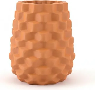 Produktbild von HUKA HexaVase Designervase 20 cm orange