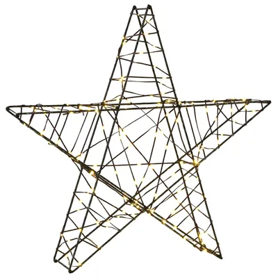 Immagine prodotto di Stella di Natale 3D 120 LED Bianco caldo 55 x 53,5 x 10 cm