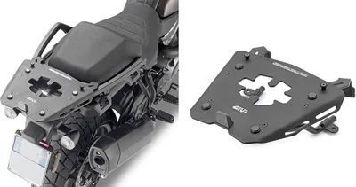 Immagine prodotto di Portapacchi Monokey GIVI SRA8400 alluminio anodizzato con piastra