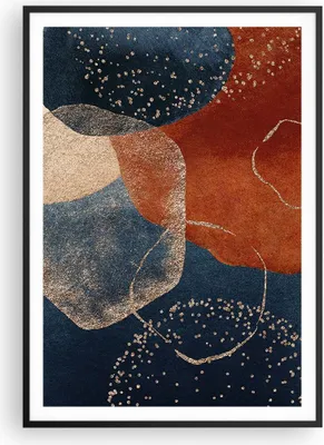 Produktbild von Gerahmtes Poster - Schwarzer Rahmen - Die Farben Formen Geometrie - 70x100 cm - Wand Bild - Wanddeko - Wandbilder - Kunstposter - Wandposter - Bilderrahmen - Bilder - Kunstdruck - P2BPA70x100-5098