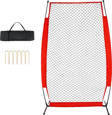 Zdjęcie produktu dla SucceBuy 7x4 ft siatka ochronna do baseballu i softballu, przenośna siatka do mrugnięcia z torbą transportową i palikami, ochrona przed rzucaniem do klatki mrugnięcia