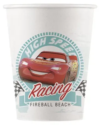 Immagine prodotto di Cars Saetta McQueen 8 bicchieri di carta compostabili 200ml