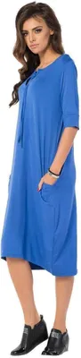 Immagine prodotto di Abito lungo Top taglio casual; Blu/L/XL 40/42