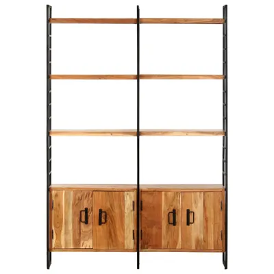 Zdjęcie produktu dla VidaXL 284416, 4 pół., Metal, Drewno, Drewno akacjowe, Żelazo, 1240 mm, 300 mm
