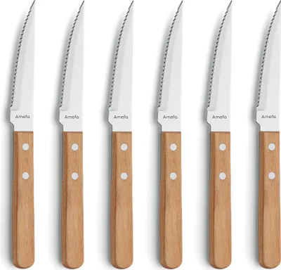 Produktbild von Amefa 6-tlg. Steakmesser Set PIZZA