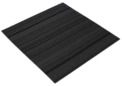 Image de vidaXL Dalle de moquette rayée gris clair 50 x 50 cm, lot de 20