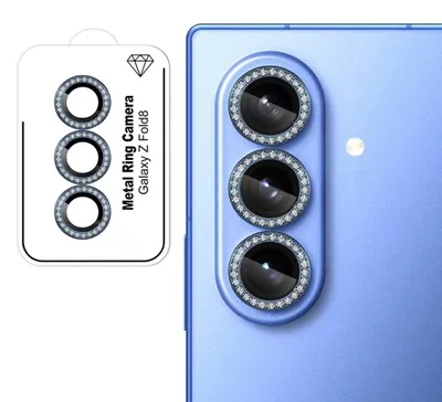 Produktbild von Kamera Schutzglas Linsenglas für Samsung Galaxy Z Fold8 Ultra 9H Glitzer Ring