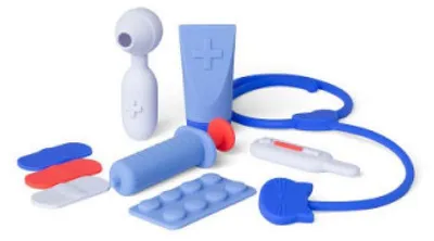 Immagine prodotto di Little L Set medico blu arancione