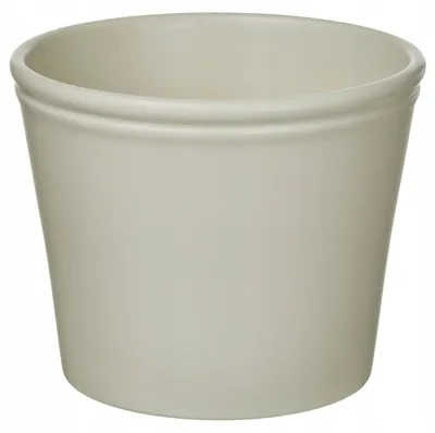 Produktbild von IKEA KORSBARSBJÖRK Übertopf hellgrau-beige Keramik