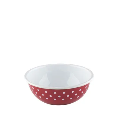 Produktbild von Riess Country Pünktchen Rot Küchenschüssel 18cm H:5,1cm