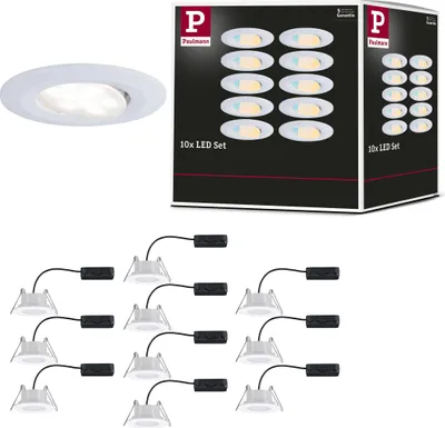 Zdjęcie produktu dla Paulmann Lampa wpuszczana LED Calla zestaw 10 sztuk