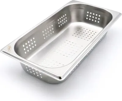 Immagine prodotto di Maxima - Contenitori Gastro Gastronorm - 1/3 GN - profondità 6,5 cm - Acciaio inox - Forato