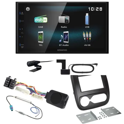 Produktbild von Kenwood DMX-125DAB Bluetooth USB DAB+ Autoradio Einbauset für Opel Vivaro B