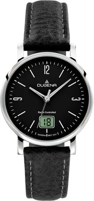 Produktbild von Dugena Damen Uhr 4460848 Mondo Funk Leder schwarz