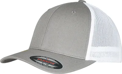 Produktbild von FLEXFIT 6511RM | Flexfit Trucker Recycled Mesh Cap - Farbe: Grey/White - Größe: L/XL