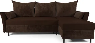 Produktbild von DOMO-HOME Ecksofa mit Schlaffunktion GREM – Weiche Polsterung 224x103cm | Universelle Farbgestaltung | Bequemes Sitz- und Schlaferlebnis | Hochwertige Materialien | Farbe dunkelgrau B | Rechts