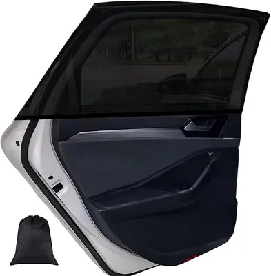 Produktbild von 2 Stück Sonnenschutz AutoBaby, Auto Sonnenschutz, Universal Sonnenblende Auto Netz mit UV Schutz/Blendschutz, für Kleine und Mittelgroße Crossover