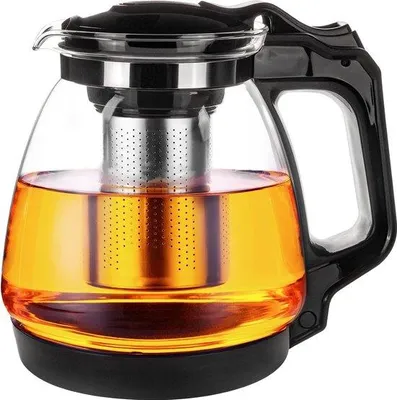 Zdjęcie produktu dla Czajnik ceramiczny z filtrem, odporny na wysoką temperaturę, z wyjmowanym filtrem ze stali nierdzewnej, 1700 ml