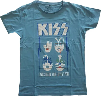 Produktbild von Kiss Made For Lovin' You Blue M T-Shirt