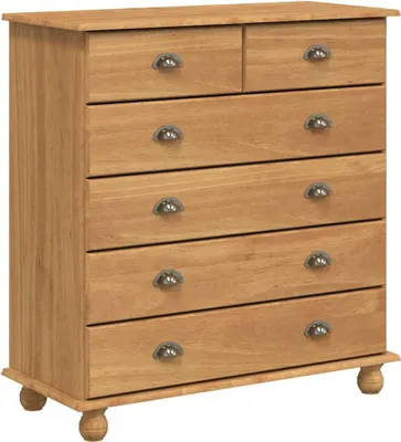 Obrázok produktu pre vidaXL Komoda so zásuvkami ASKIM, hnedá, 91 x 40 x 95,5 cm