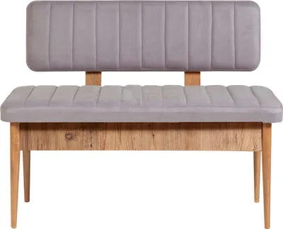A studio shot of a bench.