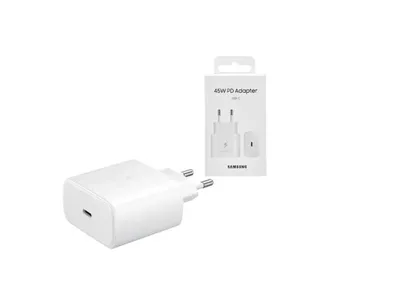 Produktbild von Samsung EP-TA845XWE Ladegerät Netzteil 45W ohne Kabel in weiss