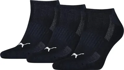 Zdjęcie produktu dla Skarpety sportowe PUMA Uni , zestaw 3 par – wyściełane, podeszwa frotte, logo, jednokolorowe niebieskie 39-42