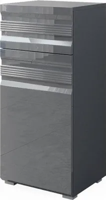 Produktbild von Midischrank Vicco Fredd Anthrazit Hochglanz 36.4 x 79 cm, Model 29926