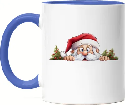 Produktbild von Süßer Weihnachtsmann Tasse Blau Weihnachten Christmas Nikolaus Advent
