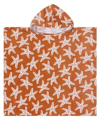Produktbild von Swim Essentials Strandponcho – Orange – Seestern
