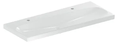 Immagine prodotto di Geberit Acanto lavabos, 2 trous pour robinetterie à gauche/à droite, sans trop-plein, 1200x480mm, 501.880.00.6, 501.880.00.6