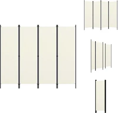 Immagine prodotto di vidaXL Divisorio 4 pezzi bianco crema 200x180 cm - Divisori per ambienti