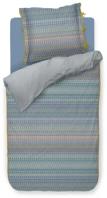 Bettwäsche-Set Ashanti blauw 135x200 cm, 2 Kissenbezüge