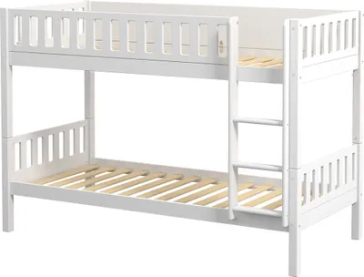 Produktbild von FURNLUX Etagenbett Viggo Weiss 90x200cm / Hauptfarbe: Weiß / Abmessungen: 102 x 144 x 208 cm