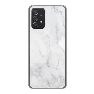Produktbild von MuchoWow® Handyhülle Schutzhülle Hülle für Samsung galaxy a73 Marmor - Weiß - Grau - Luxus - Marmoroptik - Stein Silikon Softcase Handy Hülle - Handyhülle