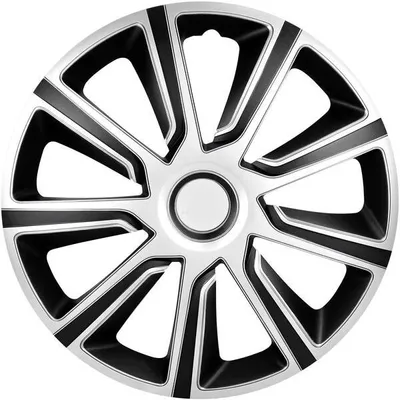 Produktbild von 14" Zoll Radkappen Schwarz/Silber Radzierblenden Radblenden 14 COSMO SILVER BLACK ARGO