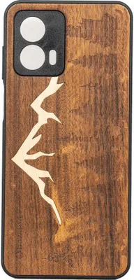 Produktbild von Holzhülle Bewood Motorola Moto G53, Imbuia-Gebirge