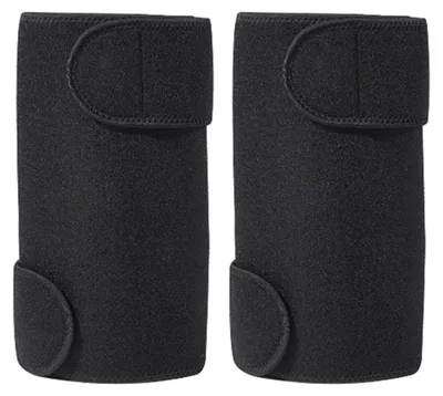 Productafbeelding van Thermische Kniewarmers - Winddicht met fleecevoering - Zwart 50 cm