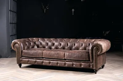 Produktbild von Chesterfield Design Luxus Polster Sofa Couch Sitz Garnitur Leder Textil Neu #142