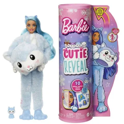 Zdjęcie produktu dla Mattel - Barbie Sparkly Snowflake Cutie Reveal Husky Doll / z asortymentu