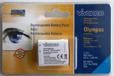 Produktbild von ViVanco™BP 09Y3L, 550 mAh, Lithium-Ion (Li-Ion), 3.6 V
