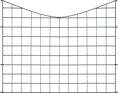Produktbild von vidaXL Gartenzaun Set Konkav 77,5x64 cm Grün