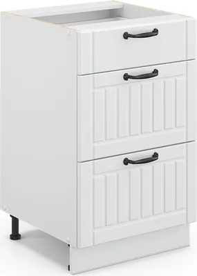 Produktbild von Badschrank Vicco Fame-Line Weiß Landhaus 50 x 82 cm ohne Arbeitsplatte, Model 43579