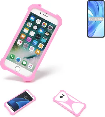 Produktbild von K-S-Trade Handy Hülle kompatibel mit Xiaomi Mi 11 Lite IN Schutz Hülle Bumper Silikon Schutz Hülle Cover Case Silikoncase Silikonbumper TPU