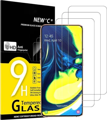 Produktbild von Panzer Schutz Glas Samsung Galaxy A80 A90 3 Stück 9H Ultra-klar