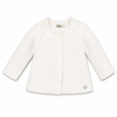 Produktbild von BONDI Baby Mädchen Strickjacke A-Form 86593 | Offwhite Größe: 68