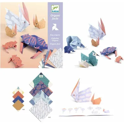 Produktbild von Kreatives Origami-Spiel: Tierfamilien, Djeco