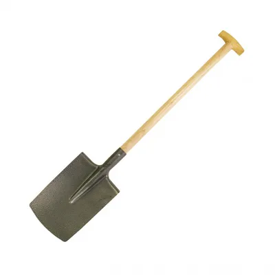 Produktbild von Spaten Promo T-Stiel aus Stahl mit Holzstiel, 107 cm, 20 cm Arbeitsbreite