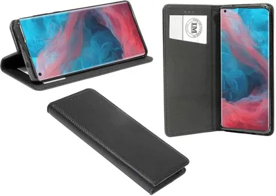 Produktbild von Buch Tasche "Smart" für MOTOROLA EDGE+ Handy Hülle Etui Brieftasche Schutzhülle mit Standfunktion, Kartenfach Schwarz